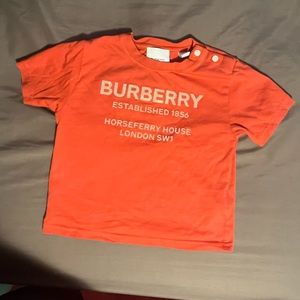 Burberry orange toddler size 2Y t shirt